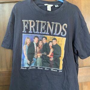 H&M Charcoal Graphic T, friends , slightly cropped